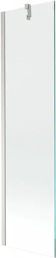 MEXEN/S - Next vaňová zástena FIX 50 x 150, transparent, nikel kefovaná 895-050-000-00-00-97