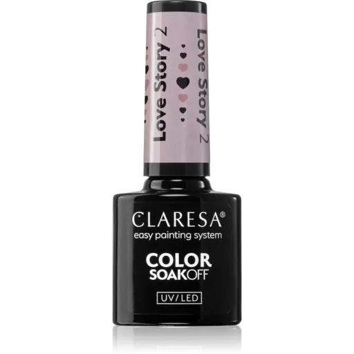 Claresa SoakOff UV/LED Color Love Story gélový lak na nechty odtieň 2 5 g