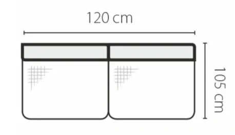 Stagra Rohová sedacia súprava GENOVA na vyskladanie Rohová sedacia súprava Genova: 2-sed