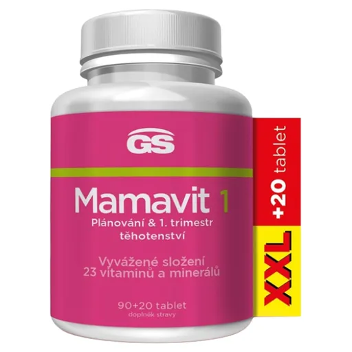 GS Mamavit 1 Plánovanie a 1 trimester XXL 90 + 20 tabliet