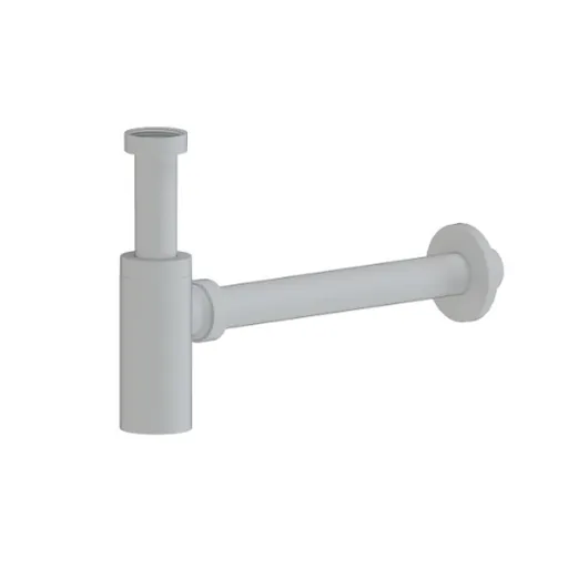 Umývadlový sifón SAT Project 5/4 DN32 biela mat plast SATSIFMPLWM