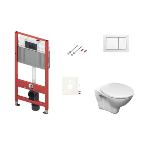Cenovo zvýhodnený závesný WC set TECE do ľahkých stien / predstenová montáž + WC S-Line S-line Pro SIKOTSR0