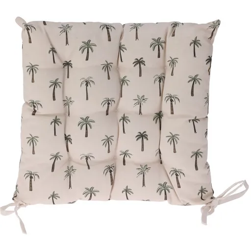 Sedák prešívaný Palmy béžová, 40 x 40 cm