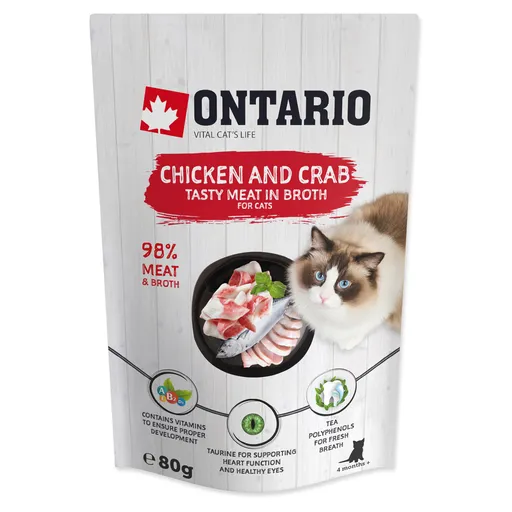 ONTARIO Vrecko kuracie a krab vo vývare 80 g