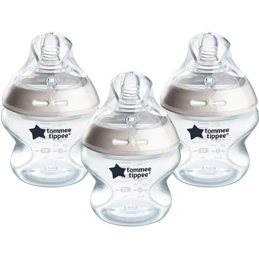 Tommee Tippee Natural Start Anti-Colic samosterilizačná dojčenská fľaša Slow Flow 0m+ 3x150 ml