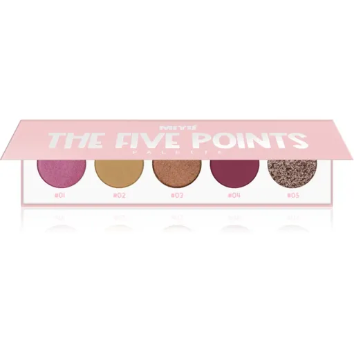 Miyo Eyeshadow The five points paletka očných tieňov odtieň 27 Purple heart 1 ks