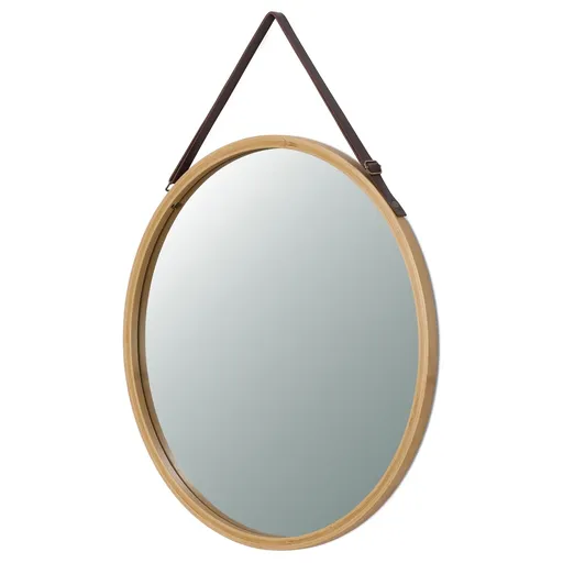 Nástenné zrkadlo B053 NAT, bambus