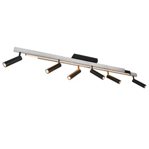 Trio Zeno stropné svetlo hliník 648310705 TR648310705