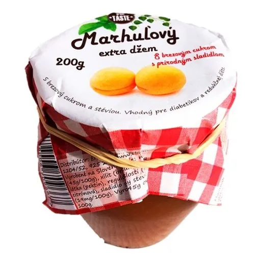 NAJTELO zdravý marhuľový džem s brezovým cukrom a stéviou 200 g