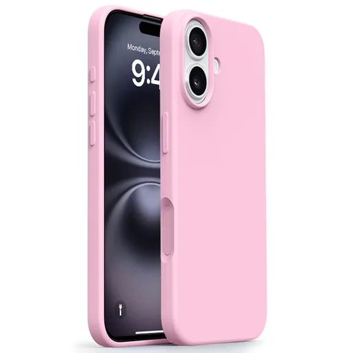 RUBBER MAGSAFE Silikónový kryt pre Apple iPhone 17 svetloružový