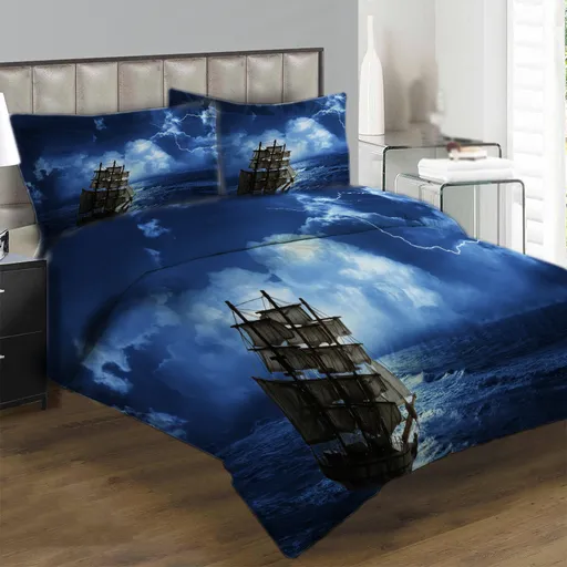 Obliečky Loď v noci (Rozmer: 1x140/200 + 1x90/70)