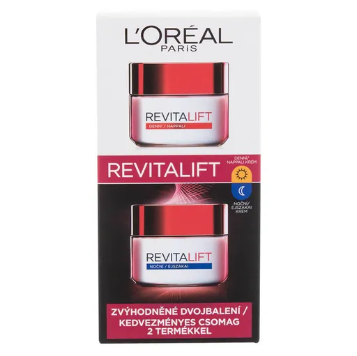L´OREAL Paris Revitalift Duo Denný krém 50 ml + Nočný krém 50 ml Darčekové balenie
