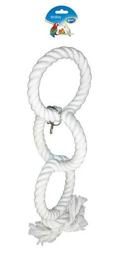 DUVO+ Lano 3 slučky pre papagáje 43 cm