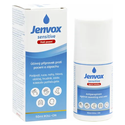 JENVOX Sensitive Roll-on Proti poteniu a zápachu 50 ml