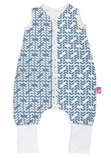 MOTHERHOOD Vak spací mušelínový s nohavicami Blue Classics 12-18m 0,5 tog