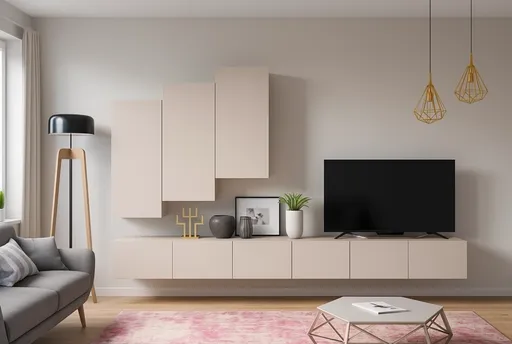 ArtGiB Obývacia stena CALABRINI XX | cashmere