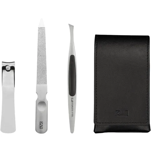 Kai Súprava na nechty v koženom púzdre Beauty Care – klieštiky, pilník, pinzeta