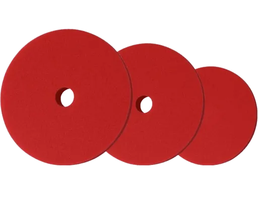 MENZERNA HEAVY CUT - Tvrdý leštiaci penový pad (červený) 150 mm