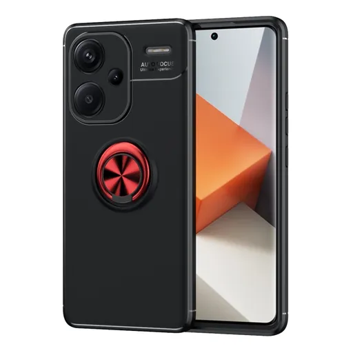 HOLDER Silikónový kryt s držiakom Xiaomi Redmi Note 13 Pro+ 5G čierny-červený