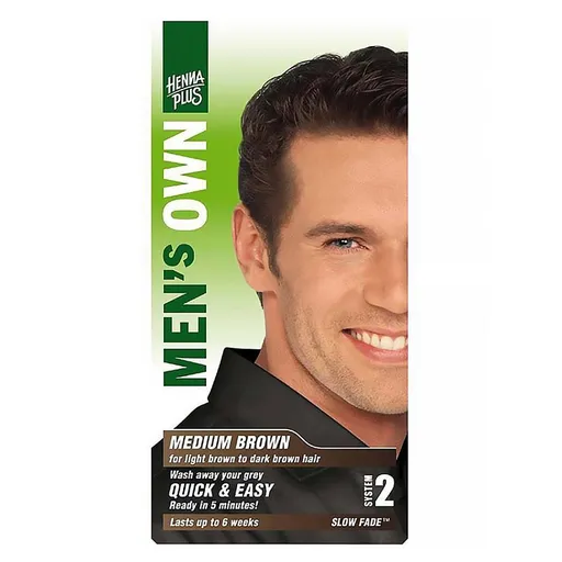 HENNA PLUS Prírodná farba na vlasy pre mužov Hnedá 80 ml