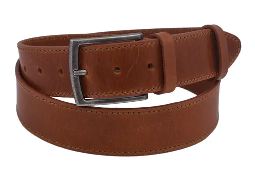 Pánsky kožený opasok 740-40-66 koňak šitý pracka Urban