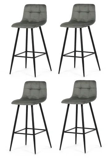 Sada barových stoličiek B-X7015 GRN2, 4 ks