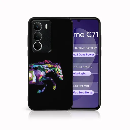 MY ART Ochranný kryt pre Realme C71 HORSE (249)