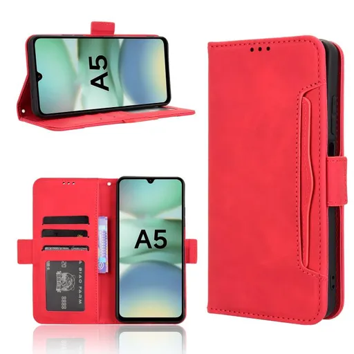 SLOT Peňaženkový obal pre Xiaomi Redmi A5 červený