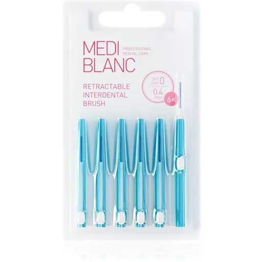 MEDIBLANC Interdental TB Pull Out System 0.4 mm vysúvacia medzizubná kefka 6 ks