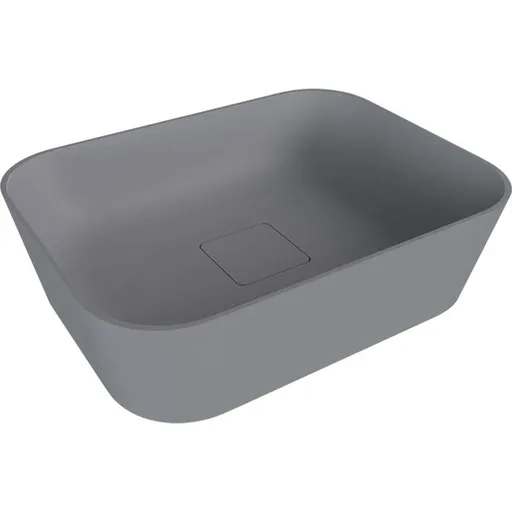 Polysan Banera umývadlo na dosku 49,5x34,5 cm šedá matná mat bez prepadu 14596.31