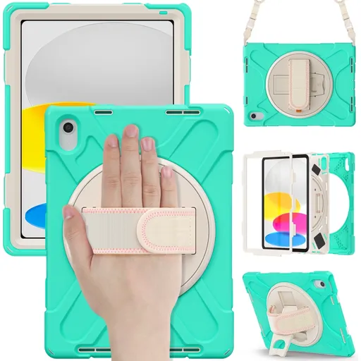 SOLID Odolný kryt pre Apple iPad (A16) 2025 / iPad 2022 MINT GREEN