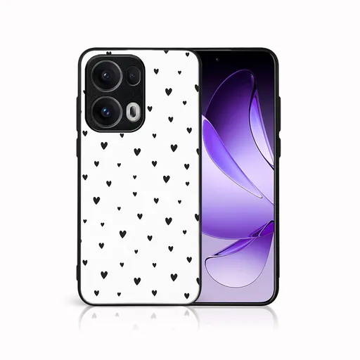 MY ART Ochranný kryt pre Oppo Reno13 Pro 5G BLACK HEARTS (167)
