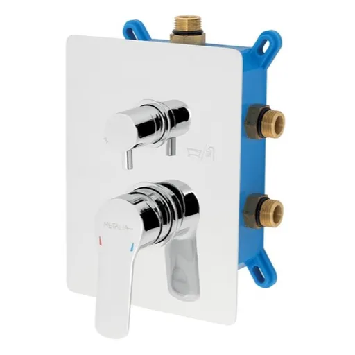 Novaservis Metalia 54 sprchová a vaňová batéria vrátane podomietkového telesa chróm box54051rx,0 BOX54051RX.0