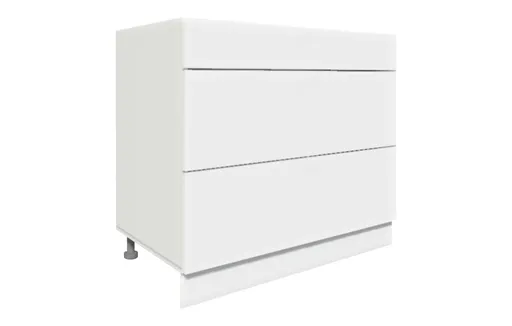 ArtExt Spodná kuchynská skrinka Napoli D3M/90 POVRCHOVÁ ÚPRAVA DVIEROK: LESK, FAREBNÉ PREVEDENIE KORPUSU: GREY