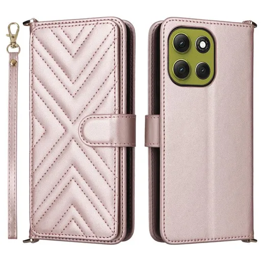 PRESTIGE Peňaženkové puzdro pre Motorola Moto G86 Power 5G ružové