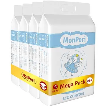MonPeri ECO Comfort Mega Pack veľ. S (264 ks) (8594169731452)