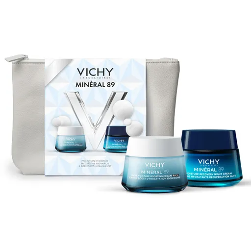Vichy Mineral 89 Moisture boost Xmas 2025 hydratačný krém 50 ml + nočný hydratačný krém 50 ml