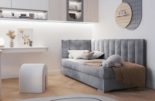 ArtBed Detská posteľ COIMBRA III | sivá 90 x 200 cm Prevedenie: ľavé