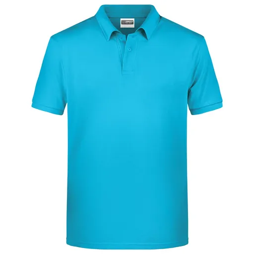 James & Nicholson (Daiber) Pánska polokošeľa z biobavlny 8010 - Tyrkysová | M