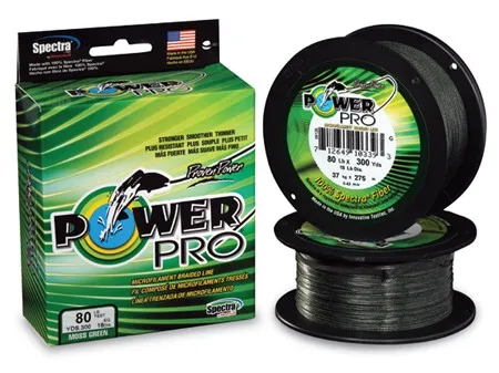 Power pro splietaná šnúra moss green 135 m - priemer 0,08 mm nosnosť 4 kg