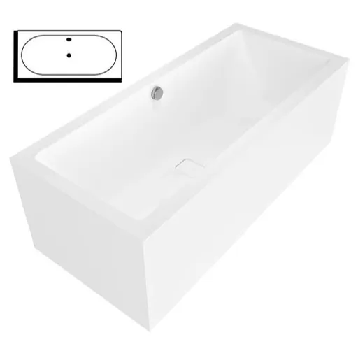 Polysan MARLENE R MONOLITH obdĺžniková vaňa 165x75 cm akrylát pravá 72403MR