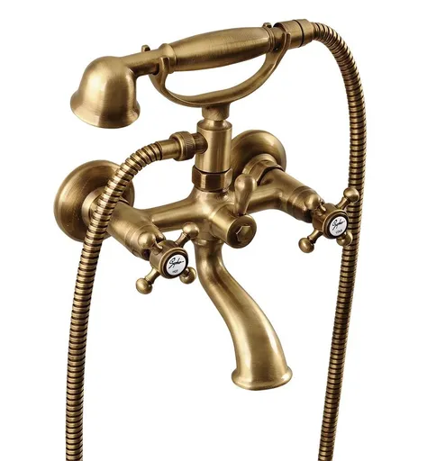 SAPHO - ANTEA nástenná vaňová batéria kompletná, bronz 3016