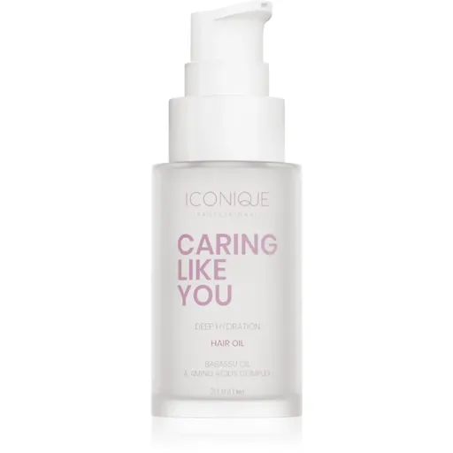 ICONIQUE Professional CARING LIKE YOU Deep Hydration hydratačný olej pre suché a poškodené vlasy 30 ml