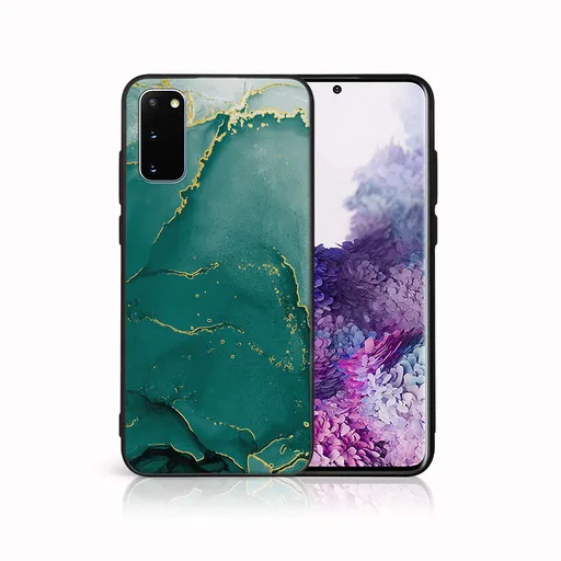MY ART Ochranný kryt pre Samsung Galaxy S20 Plus GREEN MARBLE (145)