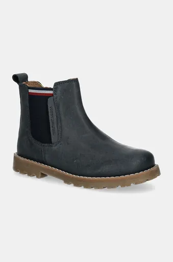 Detské zimné kožené topánky Tommy Hilfiger