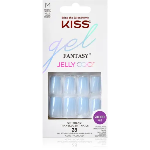 KISS Gel Fantasy Jelly Color umelé nechty Jelly Crushin 28 ks