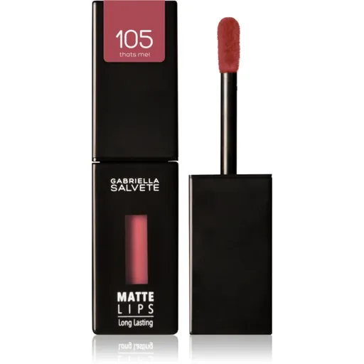 Gabriella Salvete Matte Lips dlhotrvajúci tekutý rúž s matným efektom odtieň 105 That's Me! 4,5 ml