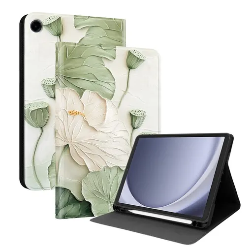 ART Zaklápacie puzdro pre Samsung Galaxy Tab A9 / Galaxy Tab A11 LOTUS