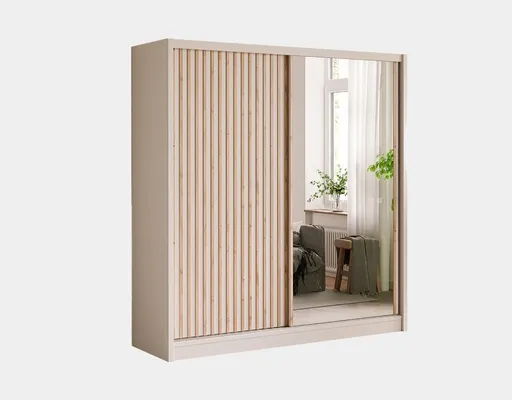 ArtStol Šatníková skriňa LONDON 203 LUX | so zrkadlom