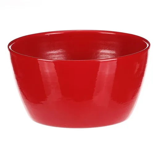 Keramický obal na kvety Terakota, pr. 15 cm, červená